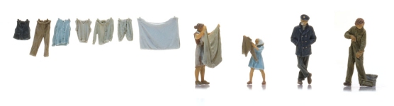 Artitec 5870163 - H0 - Binnenschifferfamilie Seidel